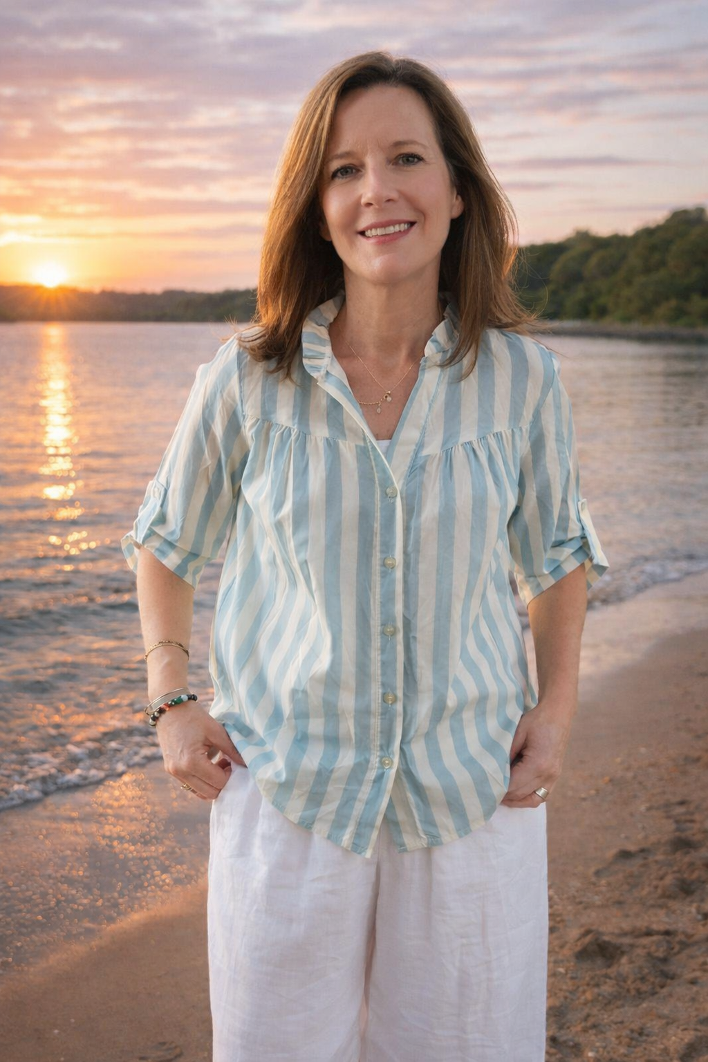 striped Breeze Blouse