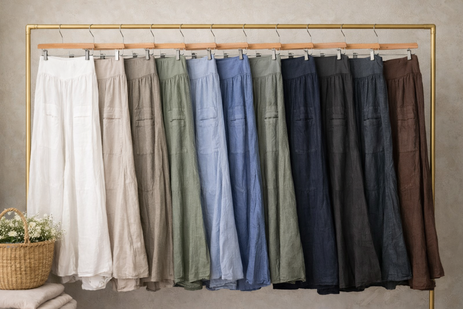 Relaxed Wide-Leg Linen Pants