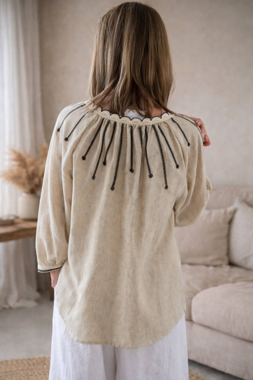 Embroidered Boho Blouse