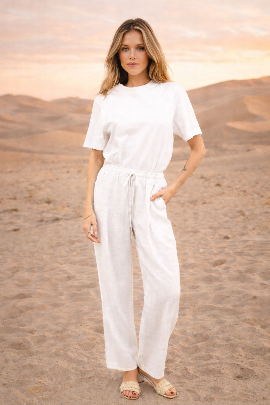 basic linen pant