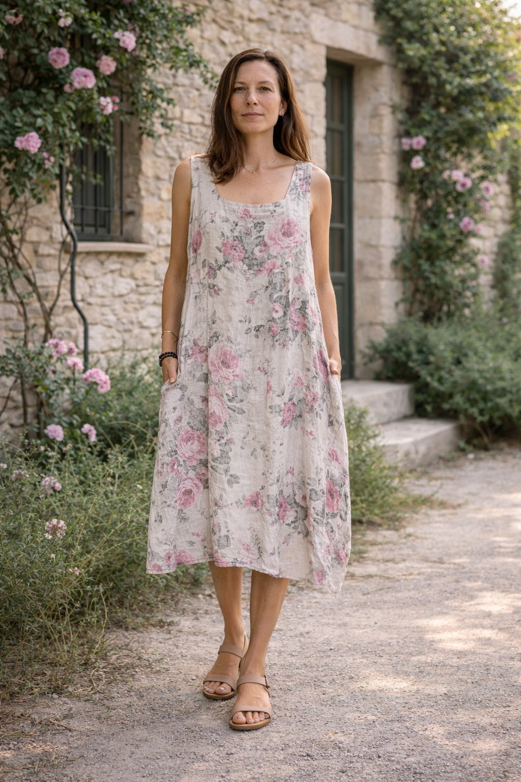 Meadow linen Breeze Floral Dress
