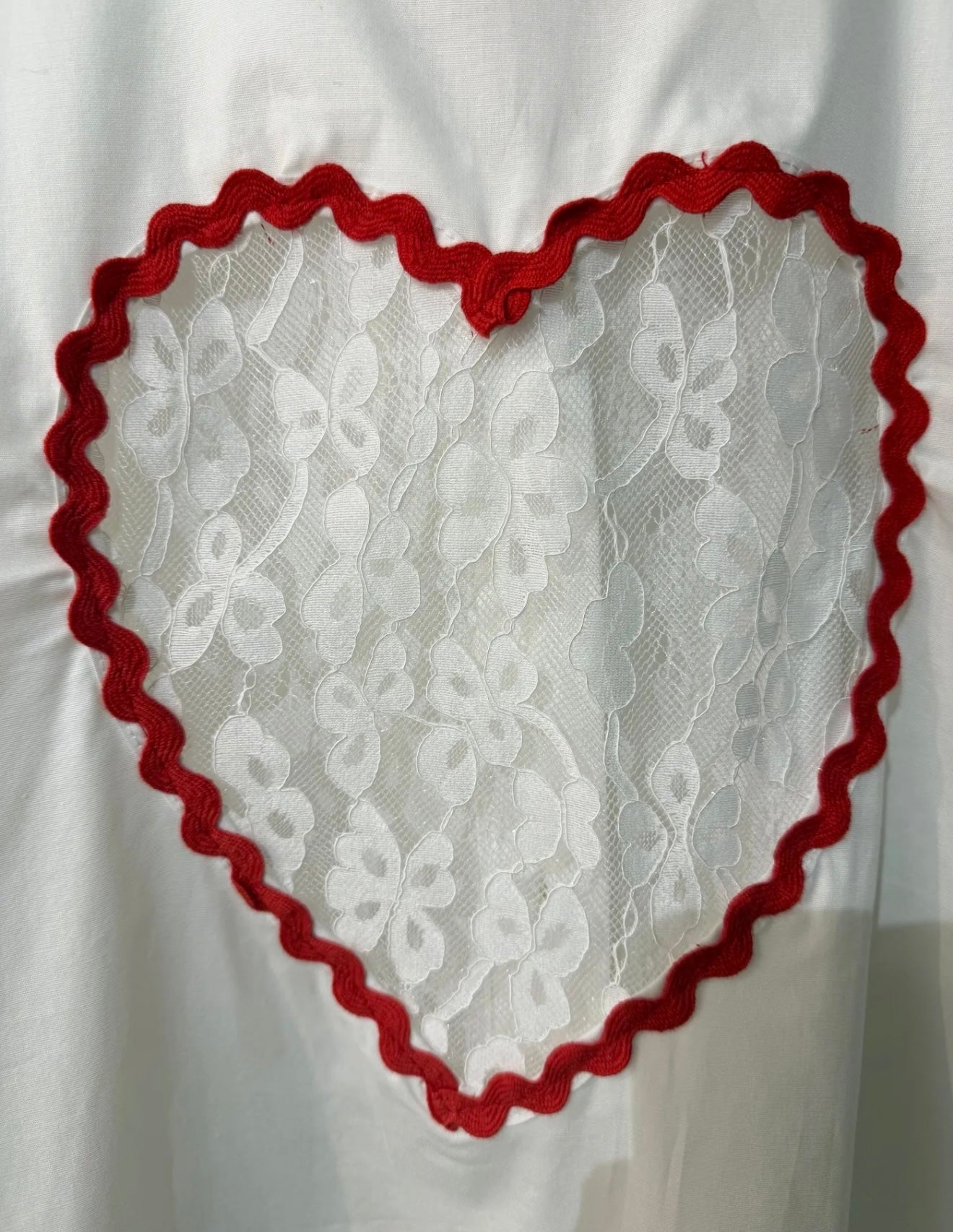 The bold lace heart shirt