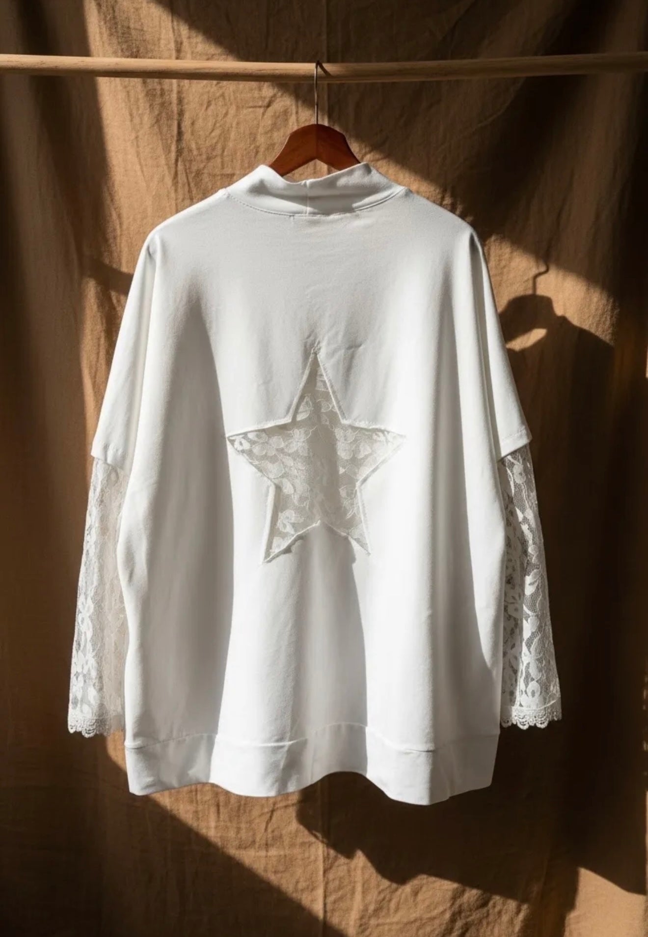 Star lace Sweatshirt