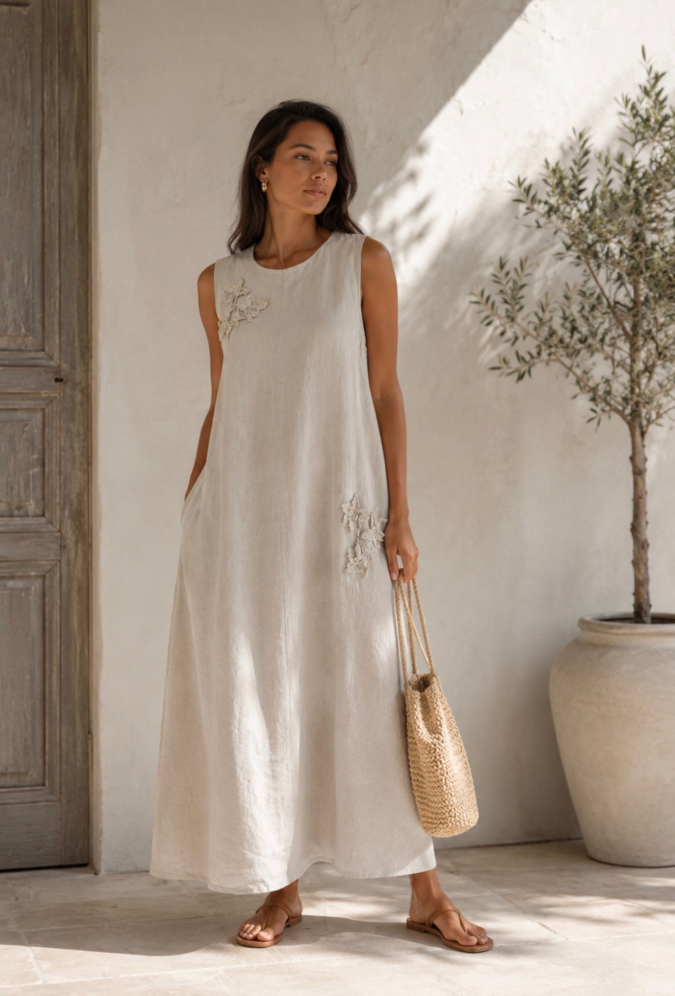 Bloom linen dress