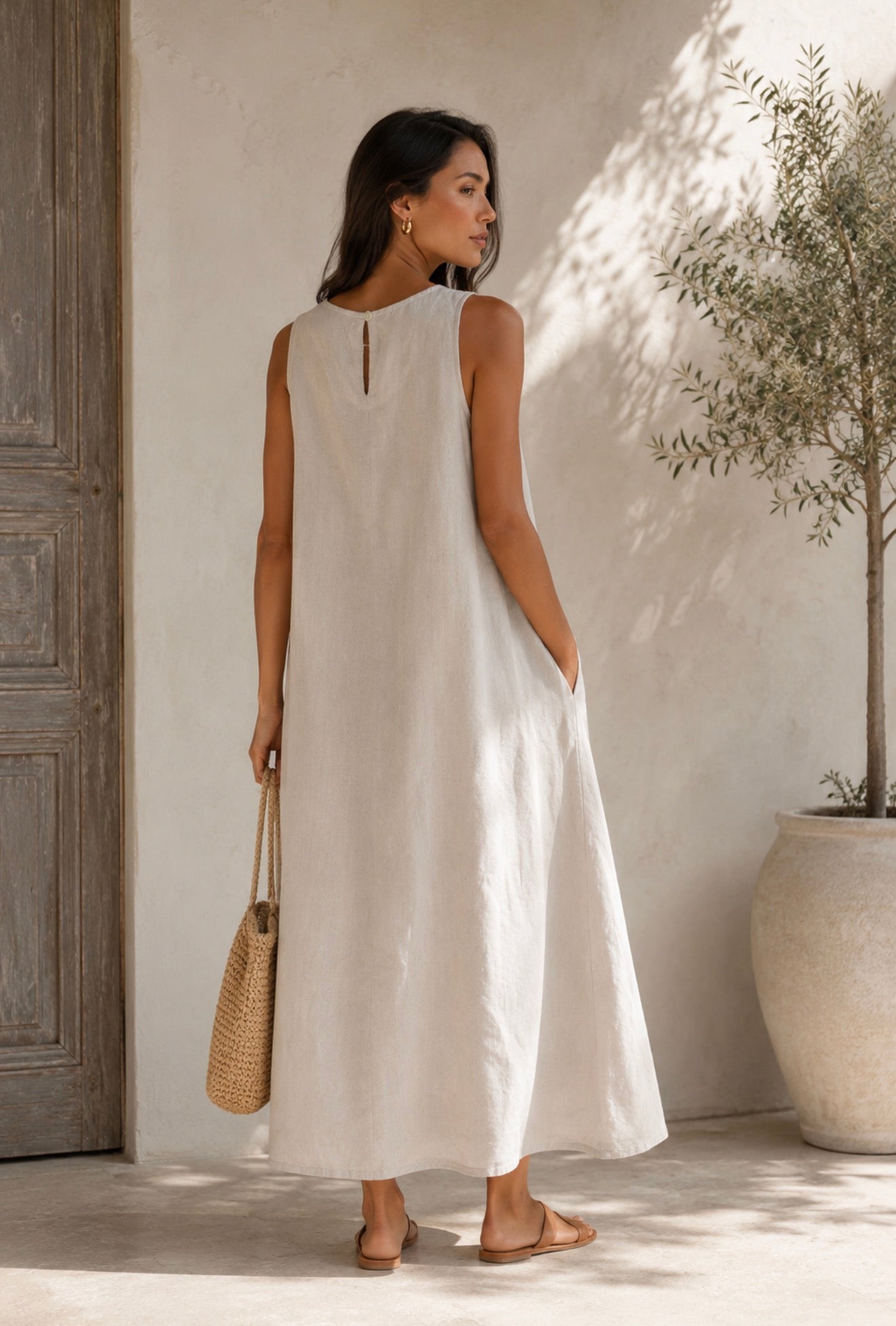 Bloom linen dress