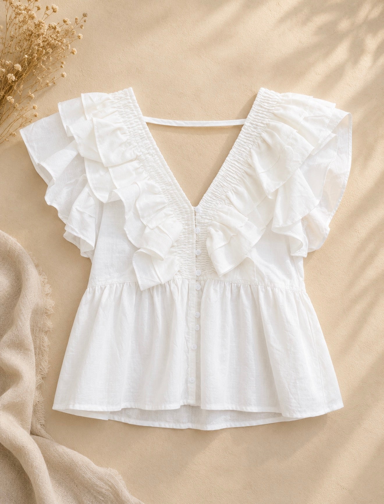 Paris Ruffle Blouse