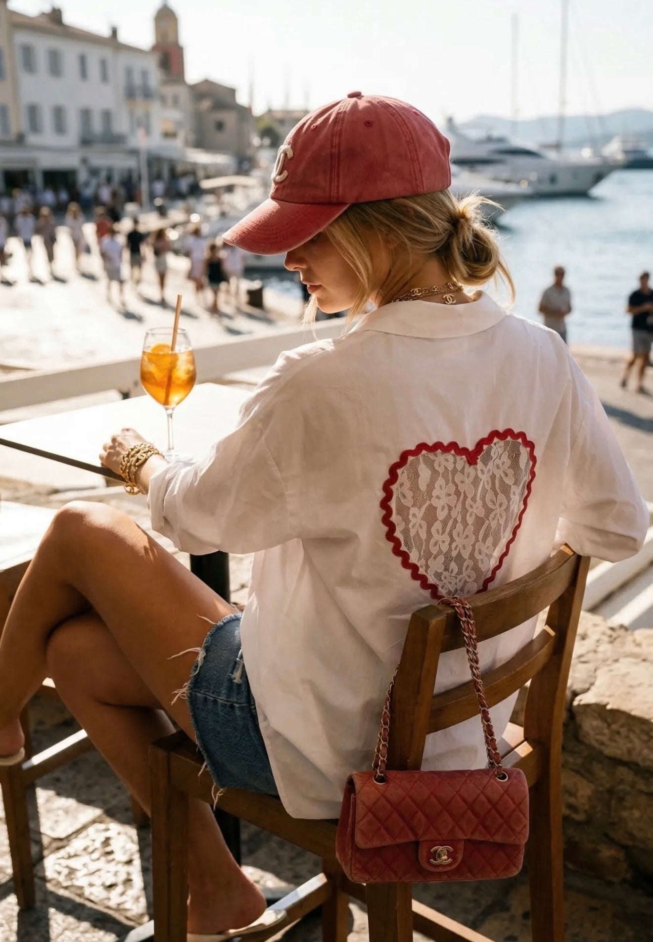 The bold lace heart shirt