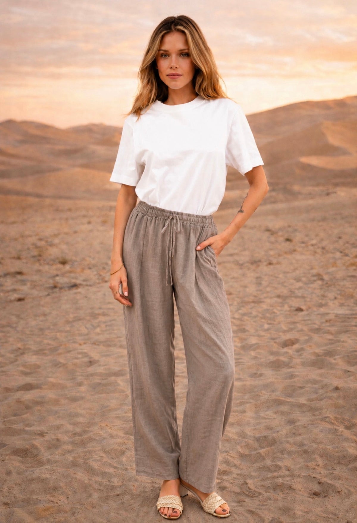 basic linen pant