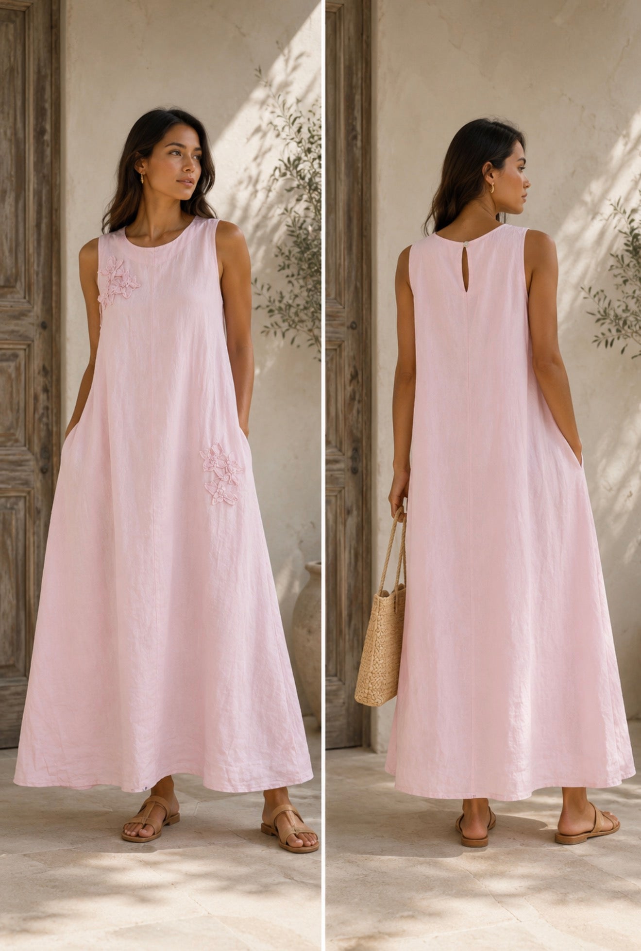 Bloom linen dress
