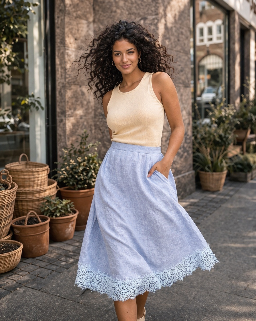 The linen skirt you don't overthink