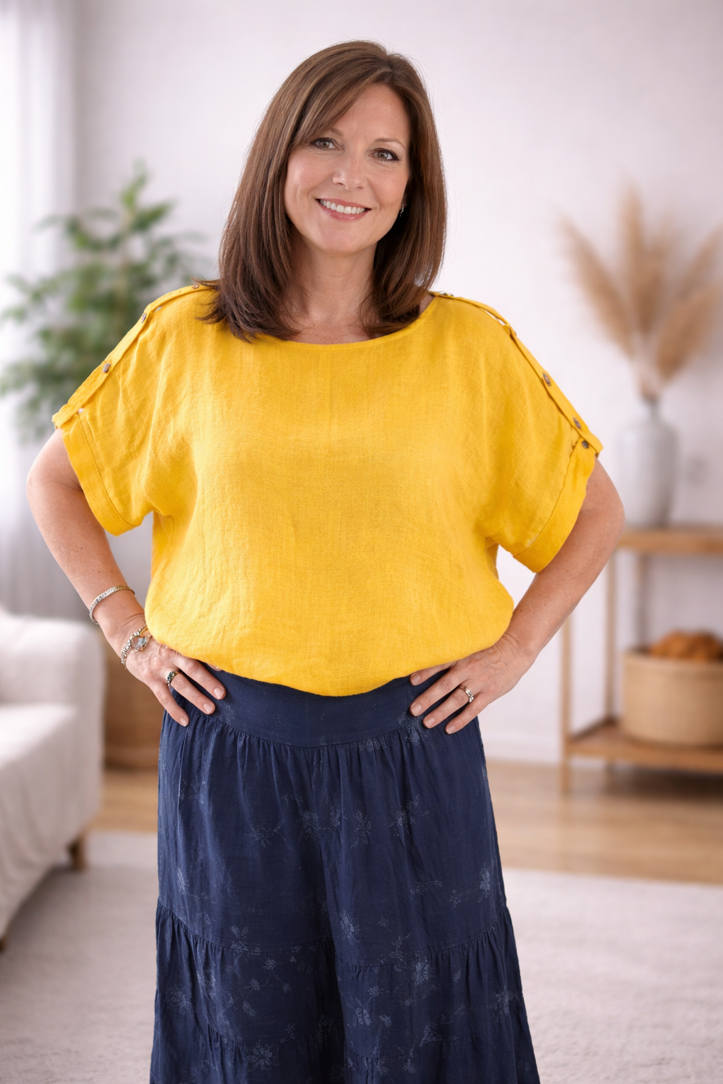 Élise Linen Top