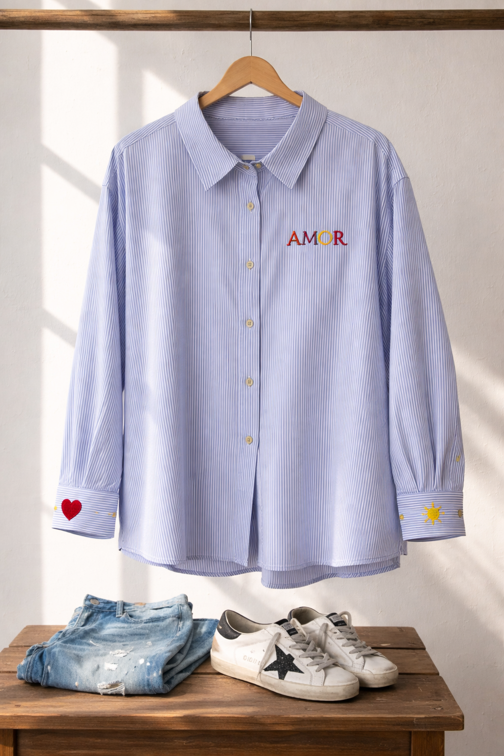 Amor Striped Shirt
