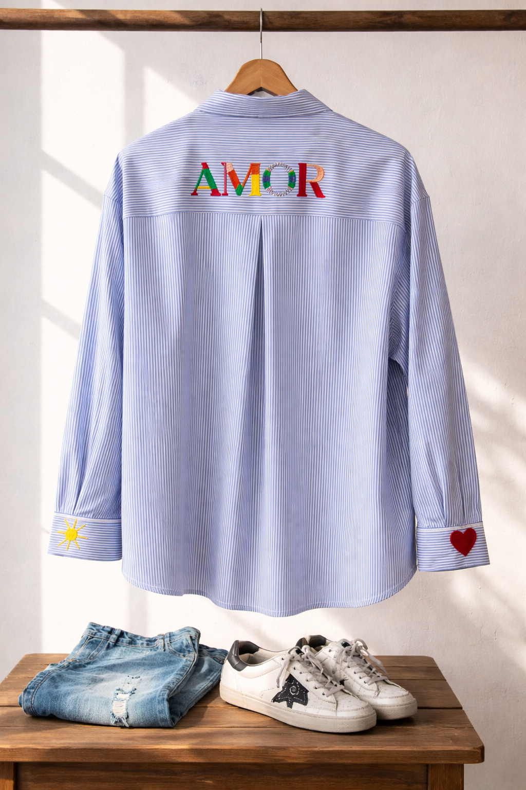 Amor Striped Shirt